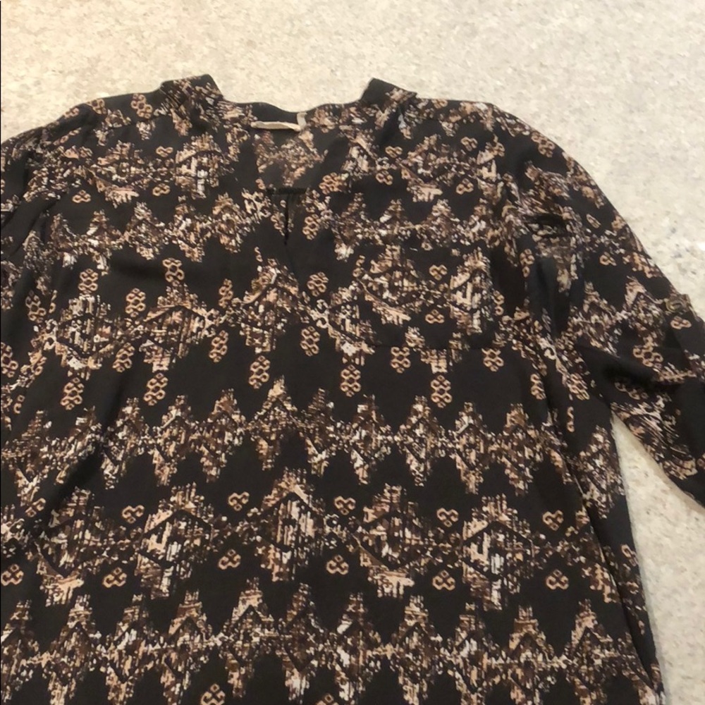Patterned tunic top